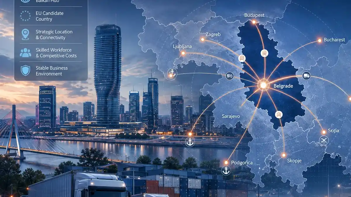 Srbija kao regionalna baza na Balkanu 2026: kako organizovati prodaju, logistiku i operacije