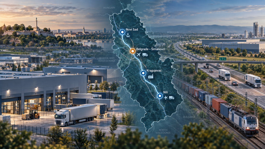 Serbia Industrial Logistics 2026: Belgrade–Šimanovci, Novi Sad, Kragujevac and Niš Compared